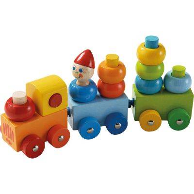 Train découverte ronds multicolores
